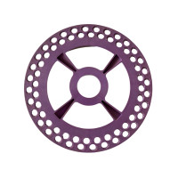 DISCO SOJA RAMPFLOW MOD U 64 FUROS LILAS - 9MM