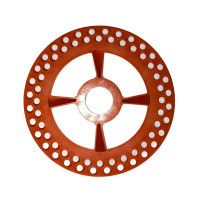 DISCO SOJA RAMPFLOW MOD UNIVERSAL 64 FUROS LARANJA ESCURO